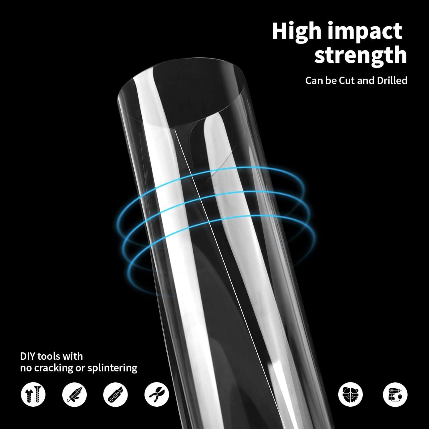 imageArt3d 2 Pack 18quot Thick Plexiglass Sheets  36quot x 24quot PET Clear Acrylic Sheets for Art Design Craft Projects Signs DIY in Home Wedding Festival Party Office and More24  48  1mm Thick