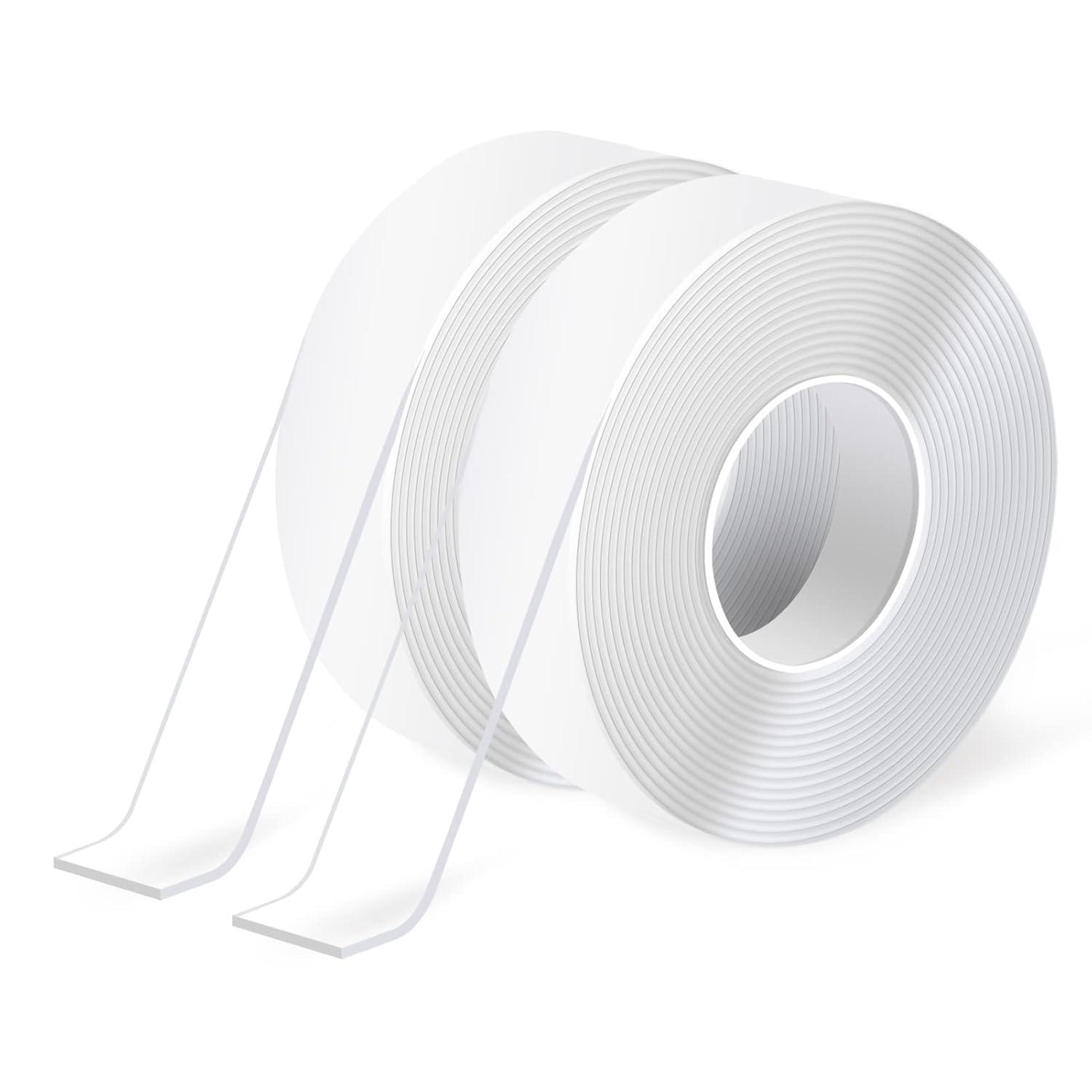 imageArt3d DoubleSided Mounting Tape 10FT Multipurpose Removable Adhesive Foam Tape Transparent Household124 x 1 x 10