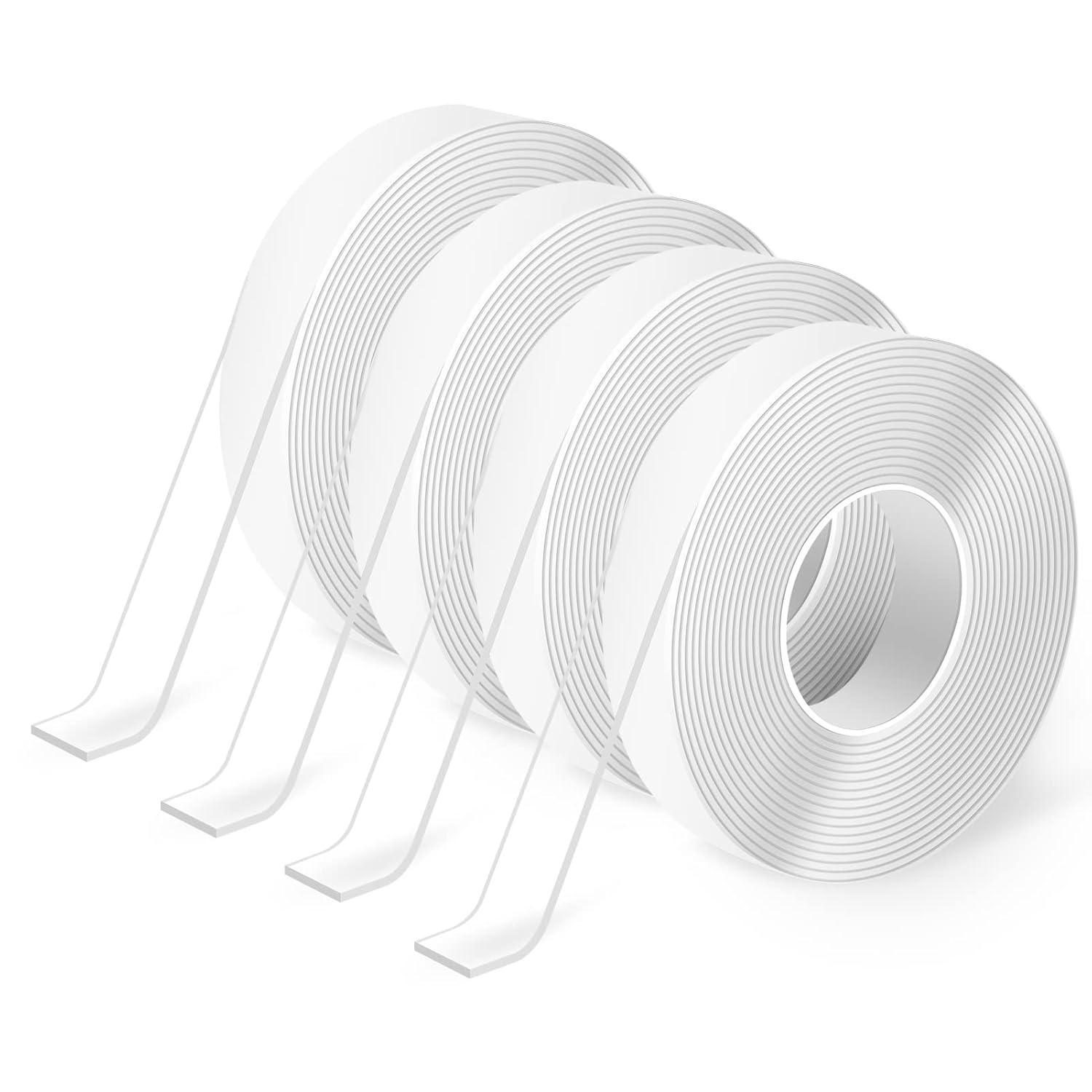 imageArt3d DoubleSided Mounting Tape 10FT Multipurpose Removable Adhesive Foam Tape Transparent Household124 x 12 x 10