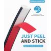 imageArt3d 10 Ft Peel and Stick Flexible Vinyl Molding Trim for Wall Tile Edges Kitchen backsplash Mirrior Frame in WhiteBlack