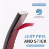 imageArt3d 10 Ft Peel and Stick Flexible Vinyl Molding Trim for Wall Tile Edges Kitchen backsplash Mirrior Frame in WhiteBlack
