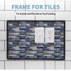 imageArt3d 10 Ft Peel and Stick Flexible Vinyl Molding Trim for Wall Tile Edges Kitchen backsplash Mirrior Frame in WhiteBlack