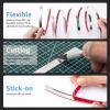 imageArt3d 10 Ft Peel and Stick Flexible Vinyl Molding Trim for Wall Tile Edges Kitchen backsplash Mirrior Frame in WhiteStainless Steel
