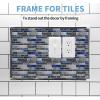 imageArt3d 10 Ft Peel and Stick Flexible Vinyl Molding Trim for Wall Tile Edges Kitchen backsplash Mirrior Frame in WhiteStainless Steel