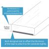 imageArt3d 10 Ft Peel and Stick Flexible Vinyl Molding Trim for Wall Tile Edges Kitchen backsplash Mirrior Frame in WhiteWhite