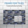 imageArt3d 10 Ft Peel and Stick Flexible Vinyl Molding Trim for Wall Tile Edges Kitchen backsplash Mirrior Frame in WhiteWhite