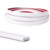 imageArt3d 10 Ft Peel and Stick Flexible Vinyl Molding Trim for Wall Tile Edges Kitchen backsplash Mirrior Frame in WhiteWhite