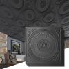imageArt3d 12Pack Drop Ceiling Tiles 2x2 FT Decorative Easy Install PVC Ceiling Panels for Interior Kitchen Bathroom Basement 24x24 Inch WhiteBlack
