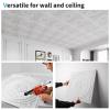 imageArt3d 12Pack Drop Ceiling Tiles 2x2 FT Decorative Easy Install PVC Ceiling Panels for Interior Kitchen Bathroom Basement 24x24 Inch WhiteWhite
