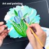 imageArt3d 2 Pack 18quot Thick Plexiglass Sheets  36quot x 24quot PET Clear Acrylic Sheets for Art Design Craft Projects Signs DIY in Home Wedding Festival Party Office and More8 x 10  1mm Thick