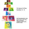 imageArt3d 6Tile Sensory Room Tile MultiColor Exercise Mat Liquid Encased Floor Playmat Kids Play Floor Tile 197quot Large Tile 16 SqFtMulti Color 10 Styles