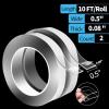 imageArt3d DoubleSided Mounting Tape 10FT Multipurpose Removable Adhesive Foam Tape Transparent Household112 x 12 x 10