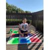 imageArt3d Liquid Sensory Floor Tiles 30 x 30 cm Playroom Dance Floor Square Colourful 4 TilesMulticolor