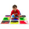 imageArt3d Liquid Sensory Floor Tiles 30 x 30 cm Playroom Dance Floor Square Colourful 4 TilesMulticolor