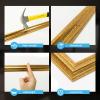 imageArt3d PreCut Wall Molding Set of 6 pcs ReadytoAssemble Wainscoting Panels for Interior Wall Dcor Living Room Bedroom Accent Wall  Installed with Glue 3 Top 3 BottomAntique Gold Style 2