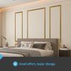 imageArt3d PreCut Wall Molding Set of 6 pcs ReadytoAssemble Wainscoting Panels for Interior Wall Dcor Living Room Bedroom Accent Wall  Installed with Glue 3 Top 3 BottomAntique Gold Style 2