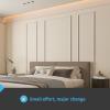 imageArt3d PreCut Wall Molding Set of 6 pcs ReadytoAssemble Wainscoting Panels for Interior Wall Dcor Living Room Bedroom Accent Wall  Installed with Glue 3 Top 3 BottomWhite Style 3