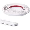 imageArt3d 10 Ft Peel and Stick Flexible Vinyl Molding Trim for Wall Tile Edges Kitchen backsplash Mirrior Frame in WhiteWhite