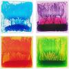 imageArt3d Liquid Sensory Floor Tiles 30 x 30 cm Playroom Dance Floor Square Colourful 4 TilesMulticolor