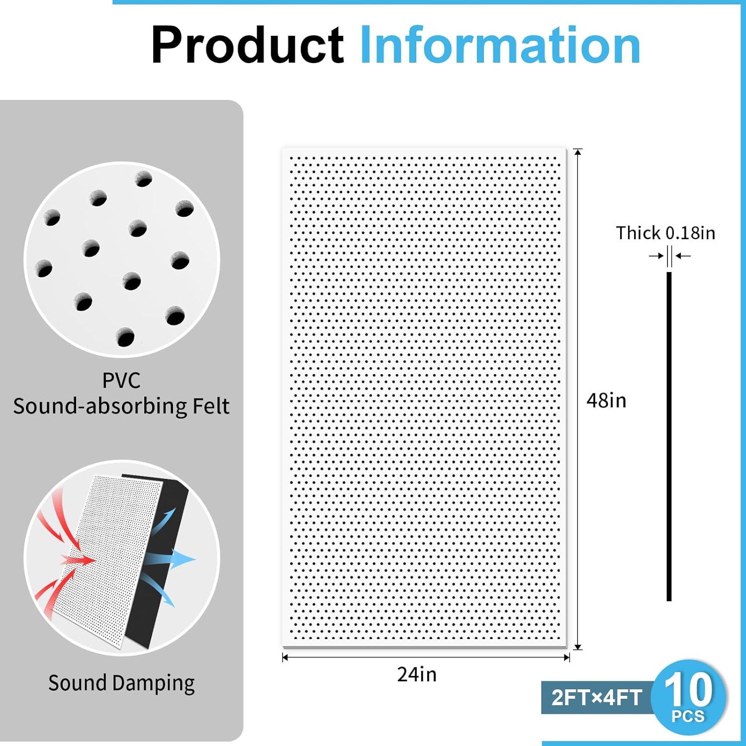 imageArt3d 12Pack Smooth Drop Ceiling Tile 2ft x 2ft  FireRated Waterproof Reusable  Premium PVC No Sag and Breakage  Cover 48 Sq Ft BlackWhite  acoustic 2