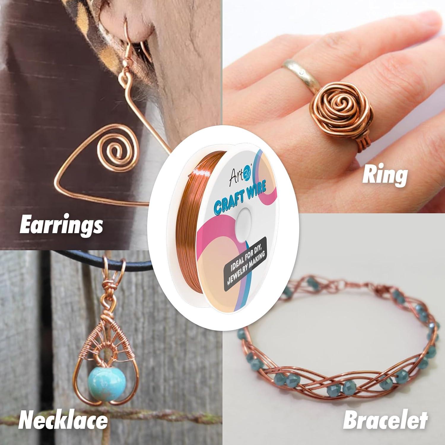 imageArt3d 18 Gauge 60 FT 999 Pure Soft Copper Wire for Electroculture Gardening Jewelry Making Beading Science Projects DIY Artwork 1 RollCopper  for Craft