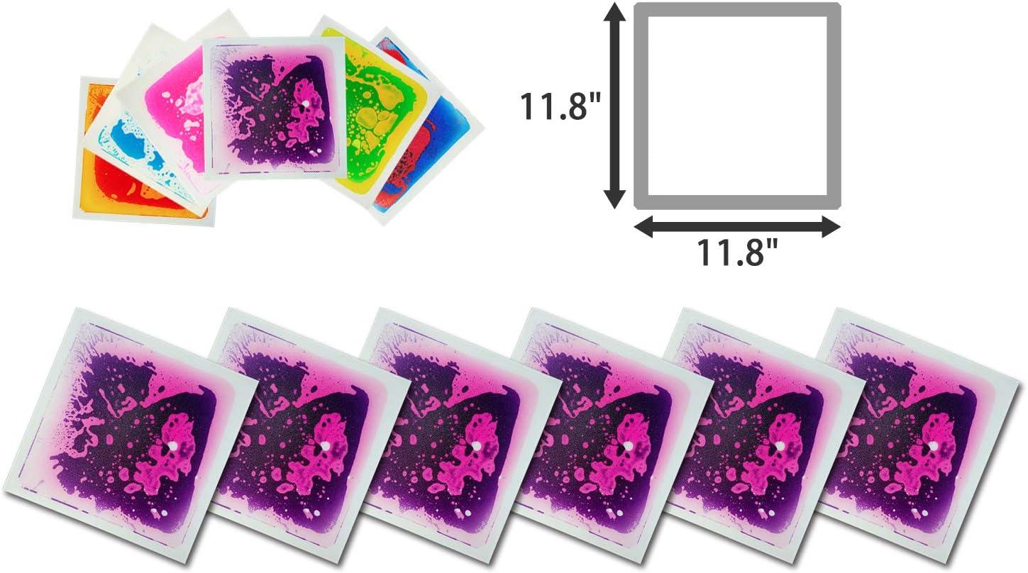 imageArt3d 1Pack Liquid Dance Floor Colorful Home Decor Tile 118quot x 118quot BlueRedPurple