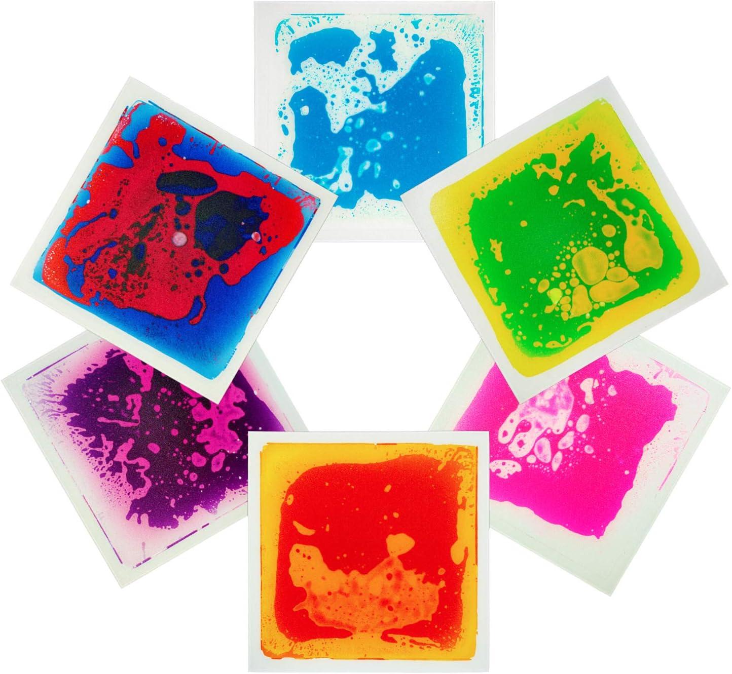 imageArt3d 1Pack Liquid Dance Floor Colorful Home Decor Tile 118quot x 118quot BlueRedPurple