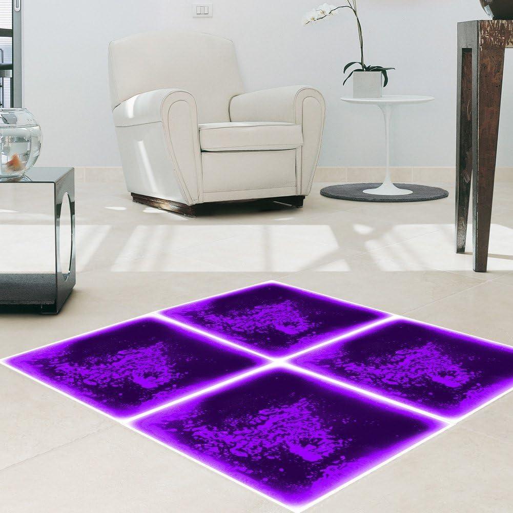 imageArt3d 1Pack Liquid Dance Floor Colorful Home Decor Tile 118quot x 118quot BlueRedPurple