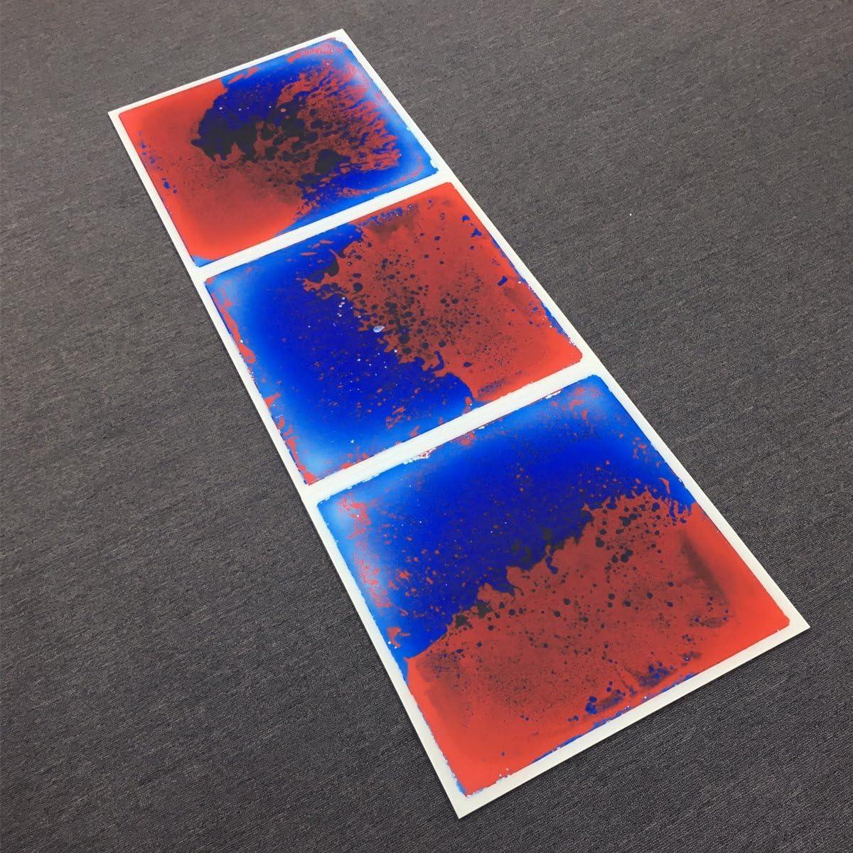 imageArt3d 1Pack Liquid Dance Floor Colorful Home Decor Tile 118quot x 118quot BlueRedRedBlue