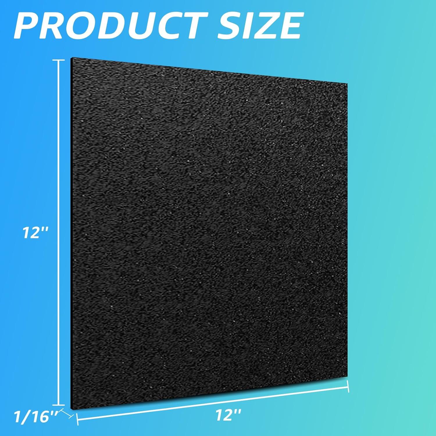 imageArt3d ABS Plastic Sheets 116 Inch Thick 8quotx12quot 2 Pack  Thermoform TwoSided Rigid ABS Sheet Textured Plastic Front ampamp Smooth Back12 x 12  15mm Thick