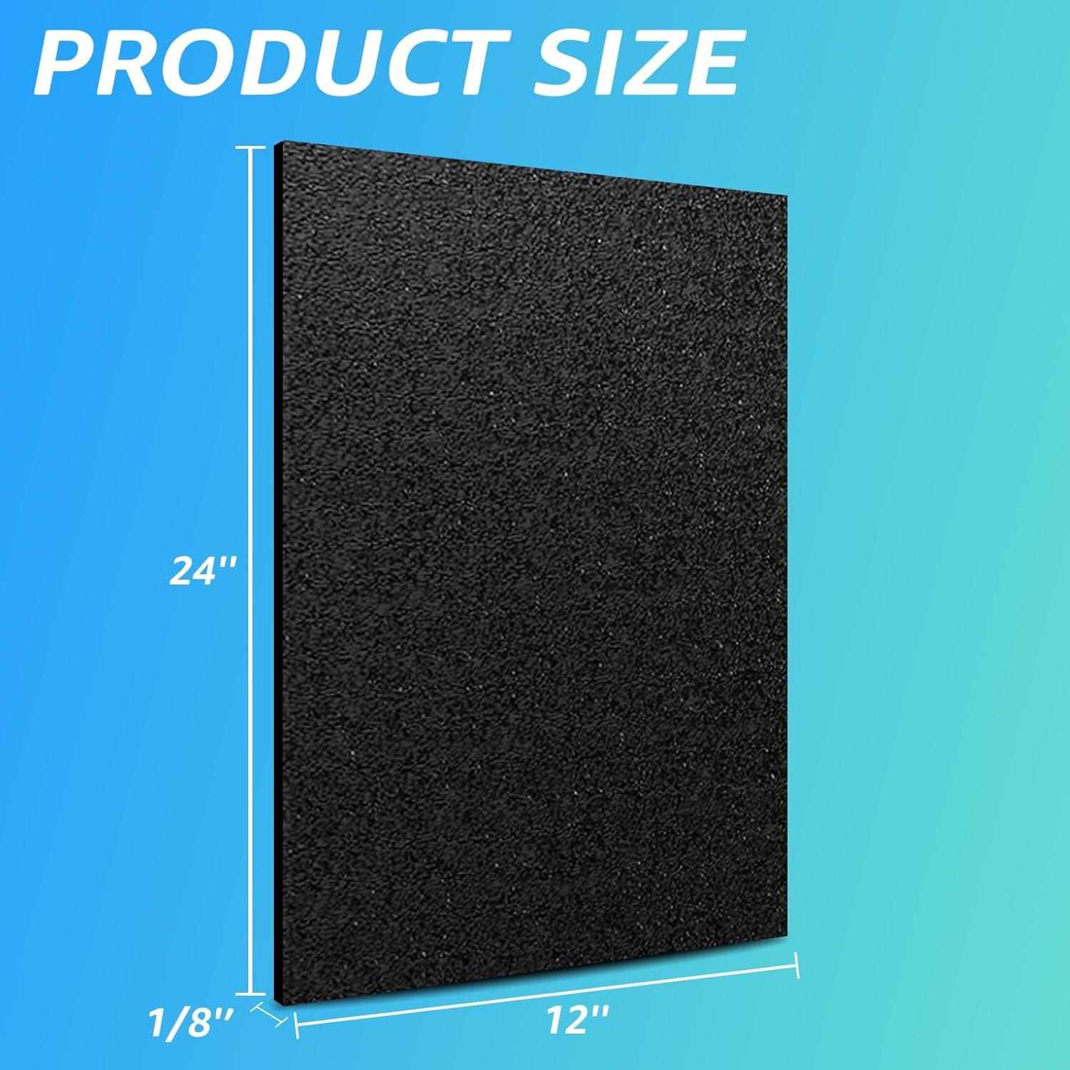 imageArt3d ABS Plastic Sheets 116 Inch Thick 8quotx12quot 2 Pack  Thermoform TwoSided Rigid ABS Sheet Textured Plastic Front ampamp Smooth Back12 x 24  3mm Thick