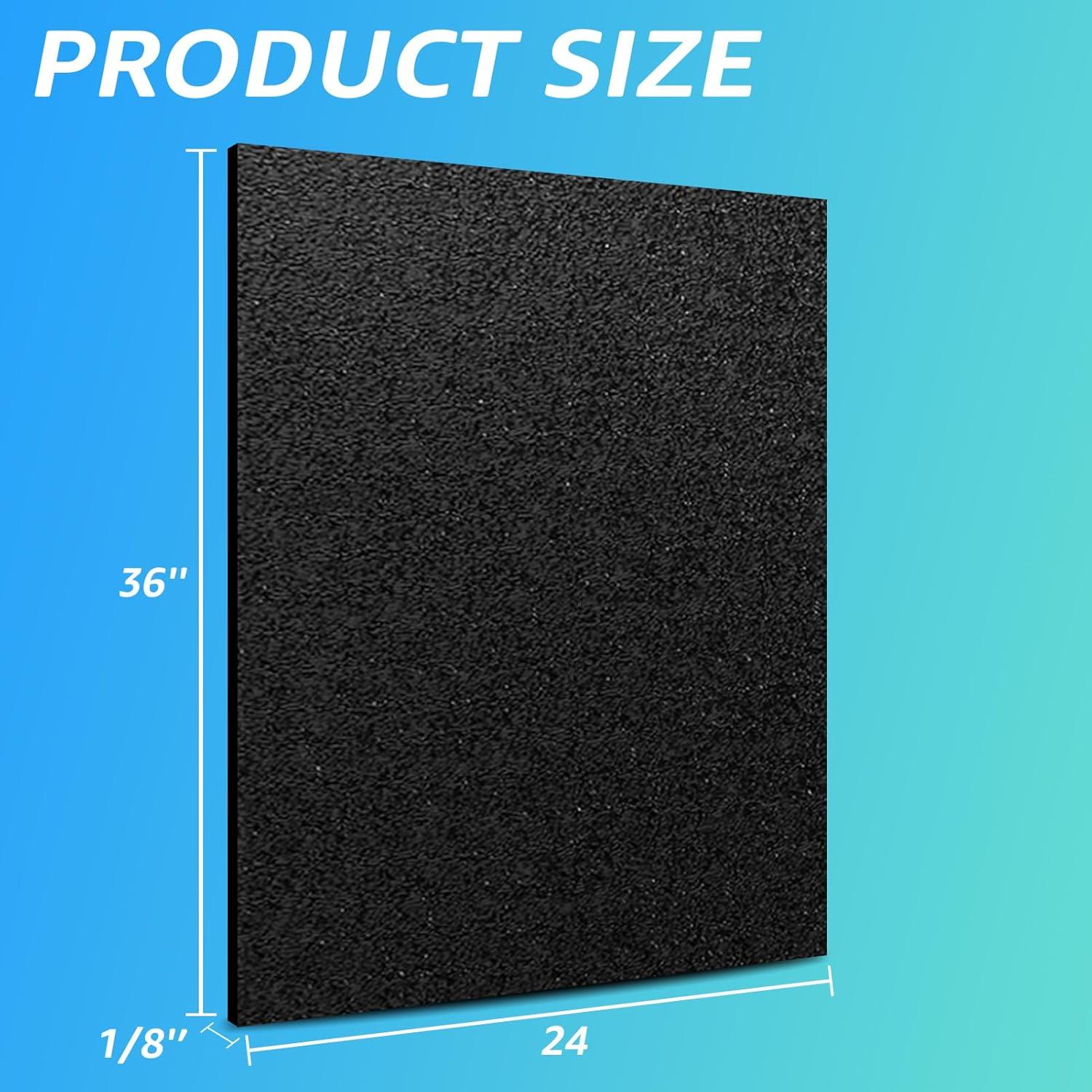 imageArt3d ABS Plastic Sheets 116 Inch Thick 8quotx12quot 2 Pack  Thermoform TwoSided Rigid ABS Sheet Textured Plastic Front ampamp Smooth Back24 x 36  3mm Thick