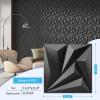 imageArt3d 12 Pack 3D Wave Design Wall panels 197quotx197quot PVC Panel for Interior Wall Decor Living Room Office TV Background WhiteBlack
