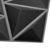 imageArt3d 12 Pack 3D Wave Design Wall panels 197quotx197quot PVC Panel for Interior Wall Decor Living Room Office TV Background WhiteDiamondBlack