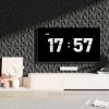 imageArt3d 12 Pack 3D Wave Design Wall panels 197quotx197quot PVC Panel for Interior Wall Decor Living Room Office TV Background WhiteDiamondBlack