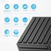 imageArt3d 12 Pack 3D Wave Design Wall panels 197quotx197quot PVC Panel for Interior Wall Decor Living Room Office TV Background WhiteHexagon Black