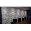 imageArt3d 12 Pack 3D Wave Design Wall panels 197quotx197quot PVC Panel for Interior Wall Decor Living Room Office TV Background WhiteWave White