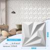 imageArt3d 12 Pack 3D Wave Design Wall panels 197quotx197quot PVC Panel for Interior Wall Decor Living Room Office TV Background WhiteWhite