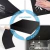 imageArt3d 12Pack Smooth Drop Ceiling Tile 2ft x 2ft  FireRated Waterproof Reusable  Premium PVC No Sag and Breakage  Cover 48 Sq Ft BlackBlack1