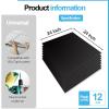 imageArt3d 12Pack Smooth Drop Ceiling Tile 2ft x 2ft  FireRated Waterproof Reusable  Premium PVC No Sag and Breakage  Cover 48 Sq Ft BlackBlack1
