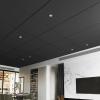 imageArt3d 12Pack Smooth Drop Ceiling Tile 2ft x 2ft  FireRated Waterproof Reusable  Premium PVC No Sag and Breakage  Cover 48 Sq Ft BlackBlack1
