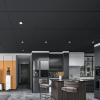imageArt3d 12Pack Smooth Drop Ceiling Tile 2ft x 2ft  FireRated Waterproof Reusable  Premium PVC No Sag and Breakage  Cover 48 Sq Ft BlackBlack1