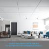 imageArt3d 12Pack Smooth Drop Ceiling Tile 2ft x 2ft  FireRated Waterproof Reusable  Premium PVC No Sag and Breakage  Cover 48 Sq Ft BlackWhite