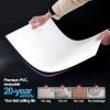 imageArt3d 12Pack Smooth Drop Ceiling Tile 2ft x 2ft  FireRated Waterproof Reusable  Premium PVC No Sag and Breakage  Cover 48 Sq Ft BlackWhite1