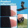 imageArt3d 16 Sets Hook and Loop Tape Sticky Back1 inx 4 in DoubleSided Adhesive StripHeavy DutyBlack
