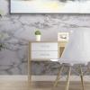 imageArt3d 173quot x 120quot Pack Of 1 Wall Panel Marble BlackWhiteWhite Marble