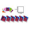 imageArt3d 1Pack Liquid Dance Floor Colorful Home Decor Tile 118quot x 118quot BlueRedRedBlue