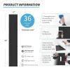 imageArt3d 36Pack 54 Sqft Peel and Stick Floor Tiles Vinyl Plank Flooring Wood Look Adhesive and Waterproof Tile Sticker for Bedroom Living Room Kitchen RV in EbonyBlack