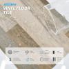 imageArt3d 36Pack 54 Sqft Peel and Stick Floor Tiles Vinyl Plank Flooring Wood Look Adhesive and Waterproof Tile Sticker for Bedroom Living Room Kitchen RV in EbonyAged Wood