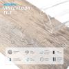 imageArt3d 36Pack 54 Sqft Peel and Stick Floor Tiles Vinyl Plank Flooring Wood Look Adhesive and Waterproof Tile Sticker for Bedroom Living Room Kitchen RV in EbonyOld Wood